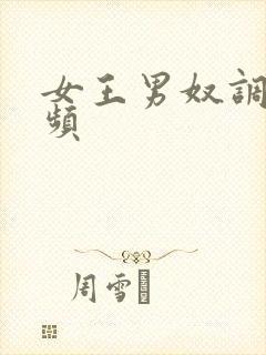 女王男奴调教视频