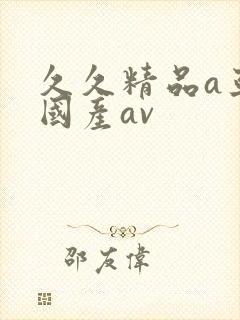 久久精品a亚洲国产av