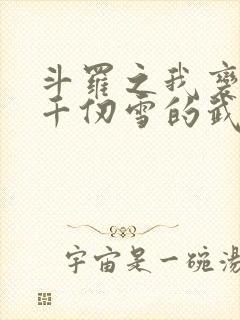 斗罗之我变成了千仞雪的武魂小说封面