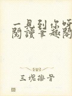 一见到你呀免费阅读笔趣阁