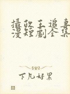 摄政王追妻路漫漫短剧全集免费观看