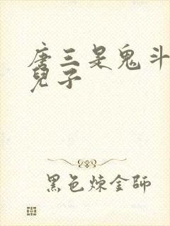 唐三是鬼斗罗的儿子