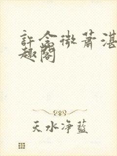 许念微萧湛明笔趣阁