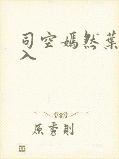 司空嫣然叶凡进入