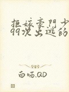 拒嫁豪门少奶奶99次出逃的小说封面