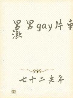 男男gay片刺激