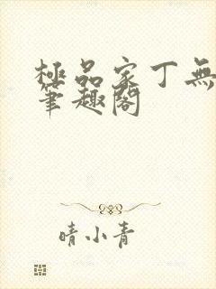 极品家丁无弹窗笔趣阁封面