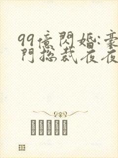 99亿闪婚:豪门总裁夜夜忙