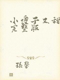 小傻子又甜又软完整版封面