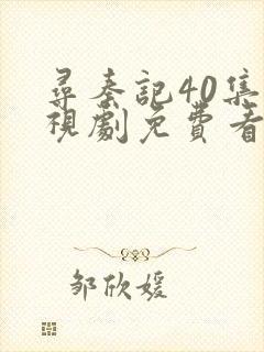 寻秦记40集电视剧免费看全集