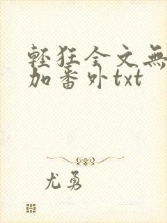 轻狂全文无删减加番外txt