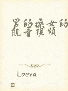 男的操女的在线观看视频