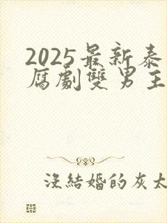 2025最新泰腐剧双男主剧