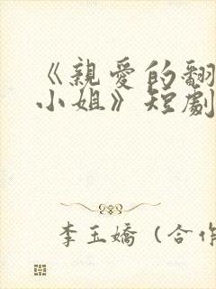 《亲爱的翻译官小姐》短剧