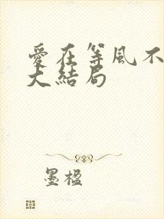 爱在等风不等你大结局