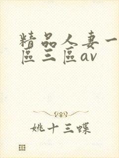 精品人妻一区二区三区av
