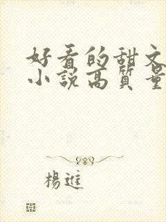 好看的甜文言情小说高质量文笔好