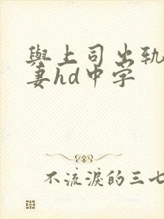 与上司出轨的人妻hd中字