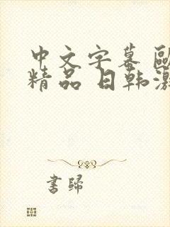 中文字幕 欧美精品 日韩激情封面