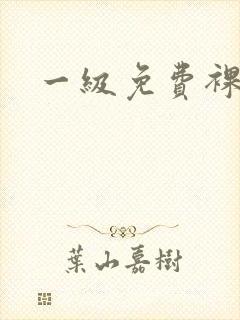 一级免费裸体片