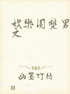 娱乐圈双男主甜文