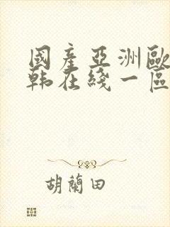 国产亚洲欧美日韩在线一区