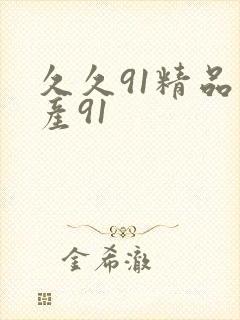 久久91精品国产91封面