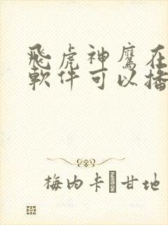 飞虎神鹰在哪个软件可以播放?