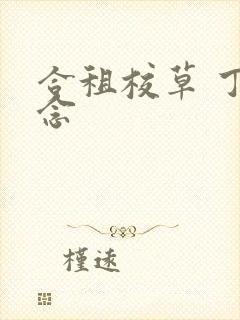 合租校草 丁念念