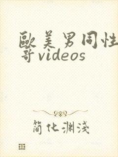 欧美男同性恋帅哥videos