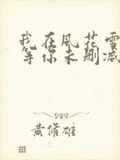 我在风花雪月里等你未删减