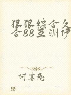 狠狠综合久久综合88亚洲伊人封面