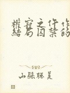 权宠之仵作医妃结局囚禁的人是谁封面