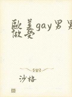 欧美gay男男做受