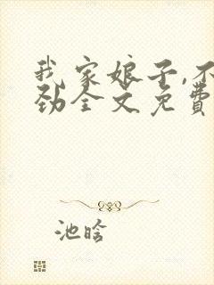 我家娘子,不对劲全文免费下载封面