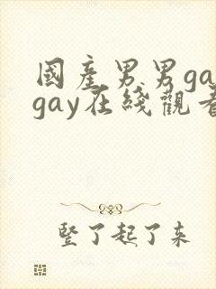 国产男男gaygay在线观看
