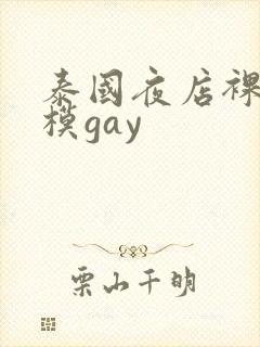 泰国夜店裸体男模gay