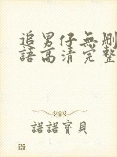 追男仔无删减国语高清完整版免费