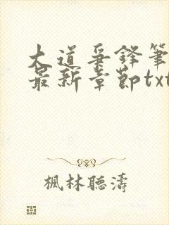 大道争锋笔趣阁最新章节txt