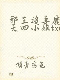邪王追妻废材逆天四小姐txt下载