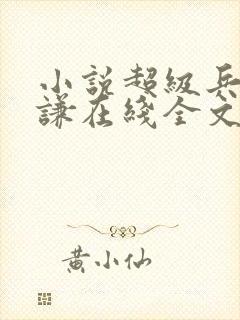 小说超级兵王叶谦在线全文免费阅读