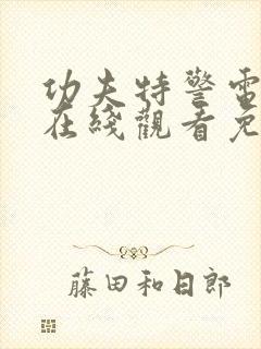 功夫特警电视剧在线观看免费完整版高清