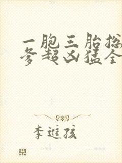 一胞三胎总裁爹爹超凶猛全文阅读