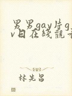 男男gay片gv日在线观看封面