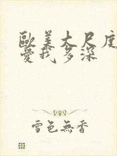 欧美大尺度电影爱我多深