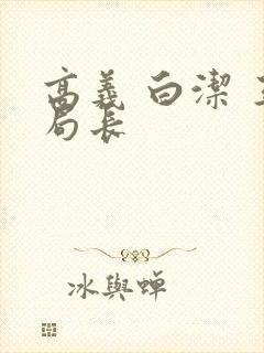 高义 白洁 王局长封面