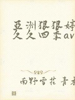 亚洲狠狠婷婷久久久四季av
