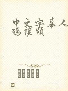 中文字幕人妻乱码视频封面