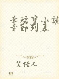 幸福宝小说最新章节列表封面