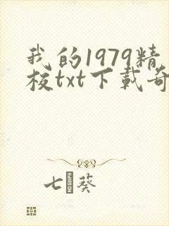 我的1979精校txt下载奇书网